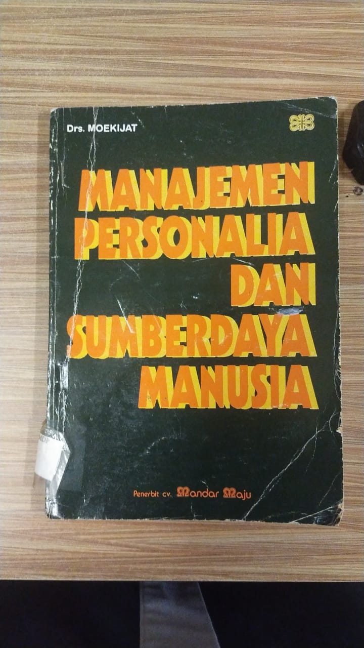 MANAJEMEN PERSONALIA DAN SUMBERDAYA MANUSIA